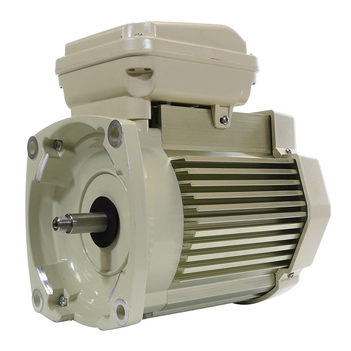2 HP Pump Motor Square Flange - 1-Speed 3-Phase 208-230/460 Volts 60 Hz - TEFC Almond