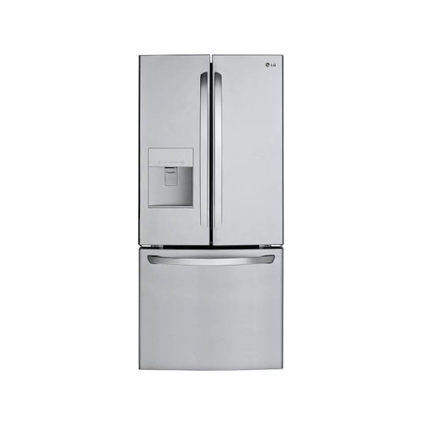 30" Wide, 22 Cu.ft. 3-Door French Door, Water Dispenser Only, Stainless Steel