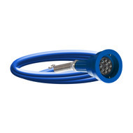 Scully 21764M2 Blue Optic Plug, 30 ft. Straight Cord w/ 3 J-Slot Pins, 6 Contact Pins