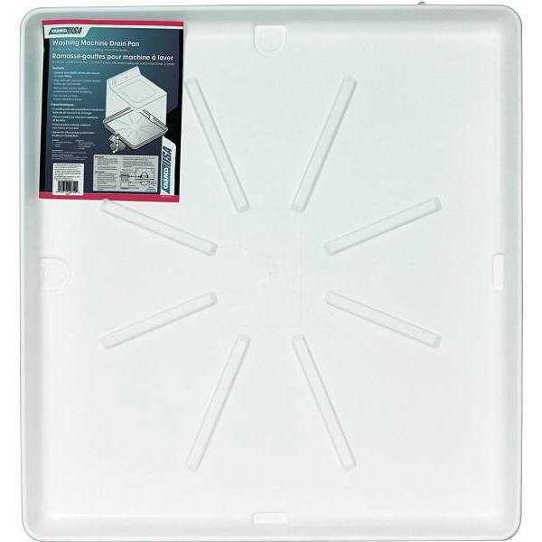 Camco 30" X 32"Washing Machine Drain Pan With PVC Fitting