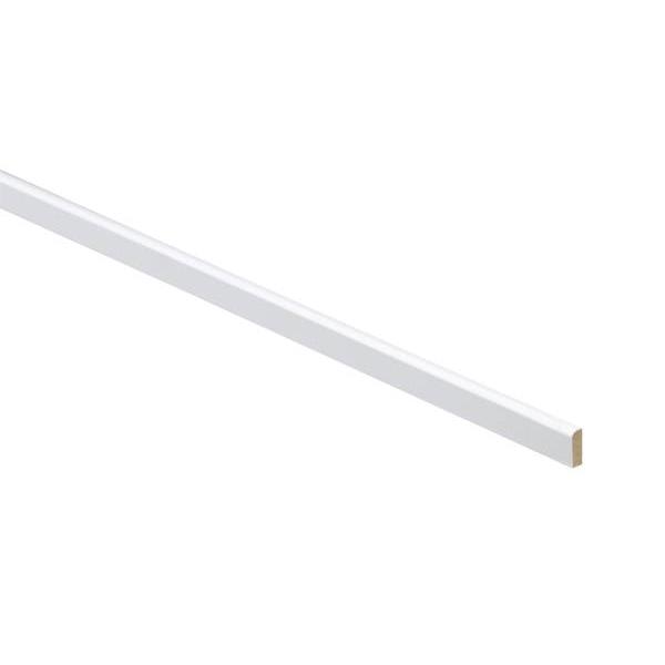 Express Shaker 96 In. W X 0.75 In. H X 0.25 In. D Wall Kitchen Cabinet Scribe In Vesper White