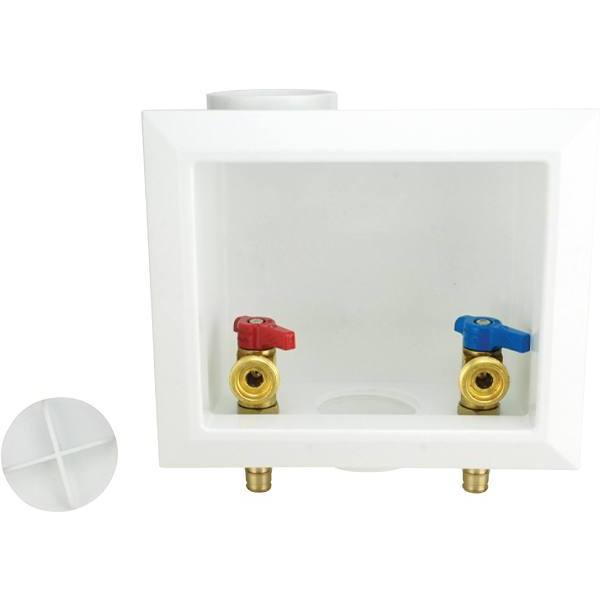 Apollo 1/2" Brass, PEX-A Barb X 3/4", Male Hose Thread Washing Machine Outlet