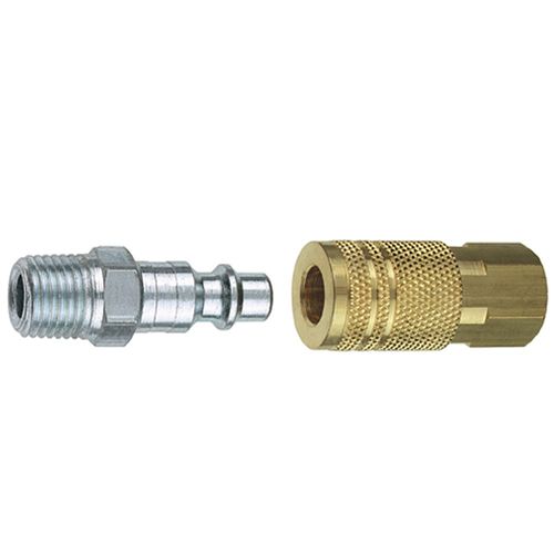 1/4"Female NPT Coupler and 1/4" Male NPT Plug, 13-201