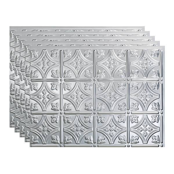 Fasäde Traditional Style 1 Decorative Vinyl 18in X 24in Backsplash Package Of 5