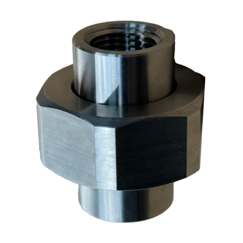 HART Industrial 3131-4-V-316 3/4 in. FNPT Class 3000 316 Stainless Steel Threaded Union - FKM Seal
