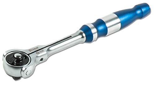 Titan TIT12167 1/4" Drive Swivel Head Ratchet, 6-1/2"