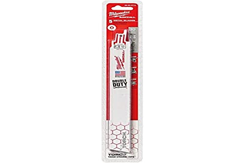 Milwaukee 48-00-5713 Super Sawzall Blade 10 Teeth Per Inch 9-Inch Length