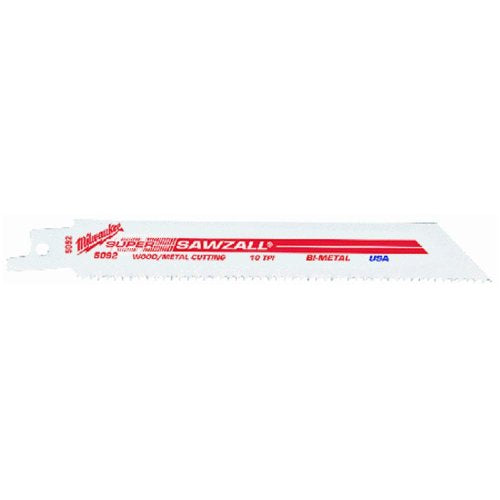Milwaukee 48-00-5093 Super Sawzall Blade 8/12 Teeth per Inch 8-Inch Length