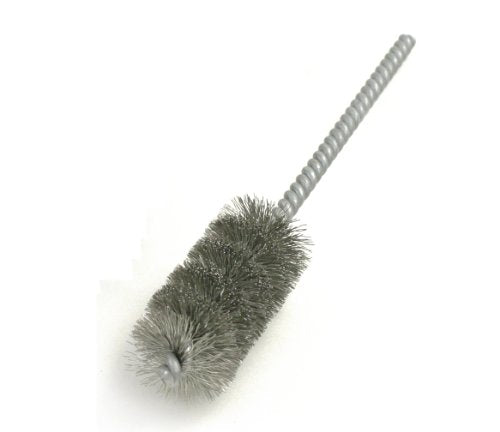Brush Research 83 Spiral Twist Brush, Stainless Steel, Single Stem, 7/16" Diameter, 0.005" Wire Diameter, 3-1/2" Shank Length, 5" Length, 1000 RPM (Pack of 12)