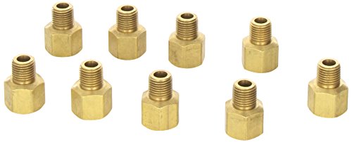 Milton 653-2 3/8" FNPT x 1/4" MNPT Hose Fitting Adapter - Box of 10