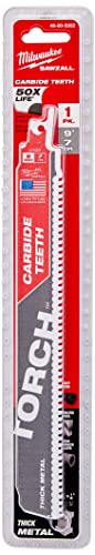 MILWAUKEE ELEC Tool 48-00-5202 9" 7TPI Torch Sawzall Reciprocating Saw Blade