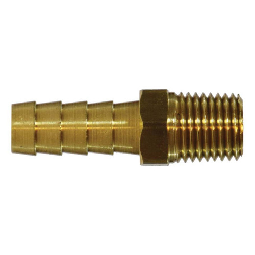 Midland Industries 32024 Brass Rigid Hose Male Adapter, 1 in. Hose Barb x 3/4 in. MNPT