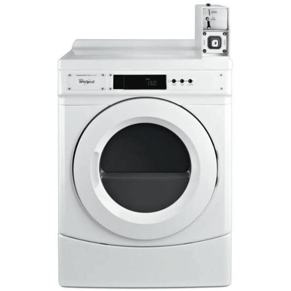 Whirlpool Commercial 27 In. 6.7 cu. ft. Gas Dryer, Coin Drop Box, ADA