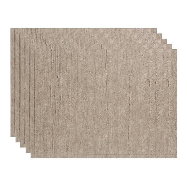 Fasade 18x24 Rain Backsplash Panel, Batique Cream, Package Of 5