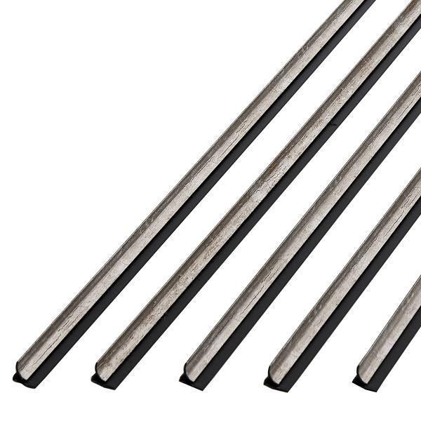 Fasade 47" Vinyl Inside Corner Trim, Vintage Metal, Package Of 5