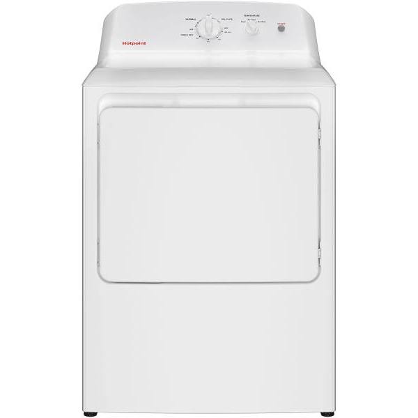 Hotpoint 27 in. 6.2 cu.ft. 120 V Gas Dryer, Long Vent, White