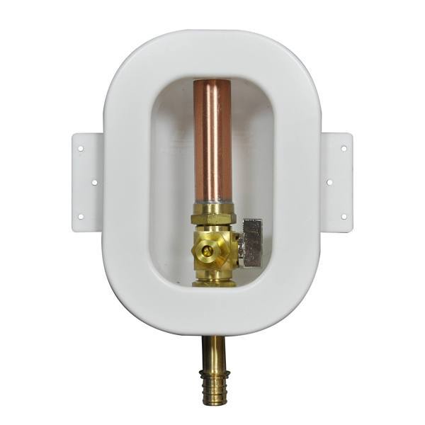 LSP Mini Ice Maker Box 1/2" Crimp PEX With Ha X 1/4" Compression