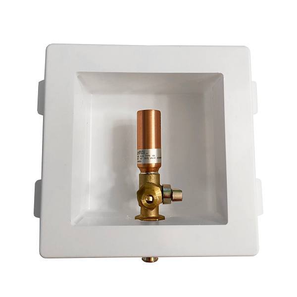 LSP Plastic Ice Maker Box 1/2" Male Copper Sweat With Ha X 1/4" Compression