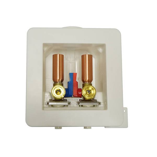LSP Firestop™ Washing Machine One Stop Box™ 1/2" Male Copper Sweat X 3/4" Ght
