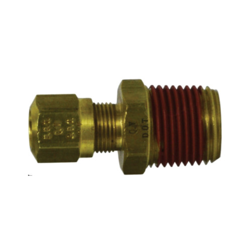 Midland Industries 38081 Brass Male Adapter, 1/2 in. Tube OD x 3/8 in. MNPT