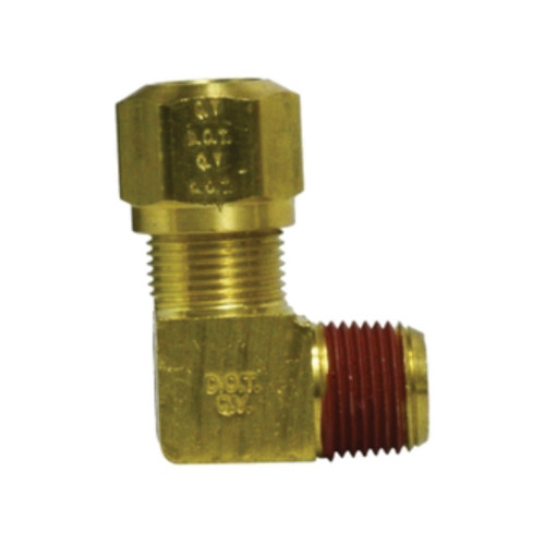 Midland Industries 38101 90° Brass Elbow, 3/8 in. Tube OD x 3/8 in. MNPT