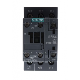 Siemens Industrial Controls 3RT2026-1AB00 3-Pole Contactor 1 NO/NC 25 AMP 24V
