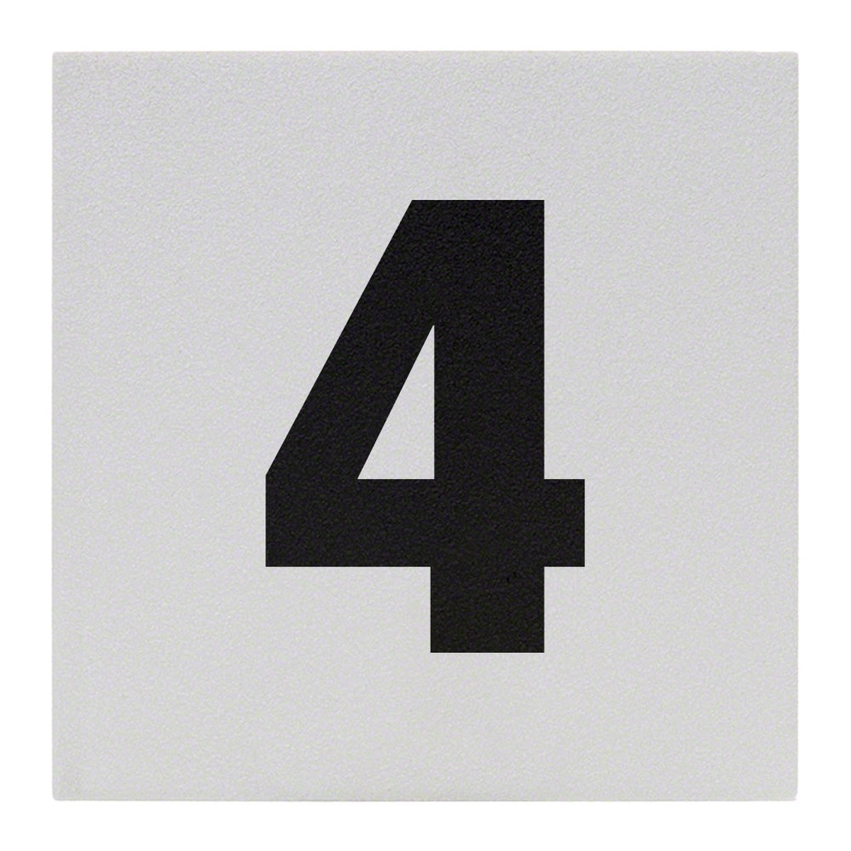 4 Ceramic Skid Resistant Tile Depth Marker 6 Inch x 6 Inch with 4 Inch Lettering