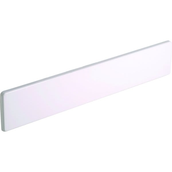 Seasons 18x3-1/4" Solid White Cultured Marble Universal Side Splash