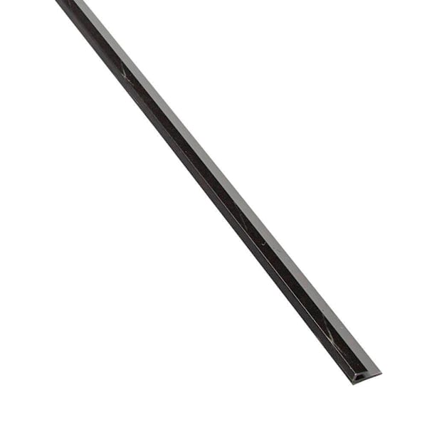 Palisade 94" Vinyl Backsplash J-Trim, Black Ice, Package Of 5