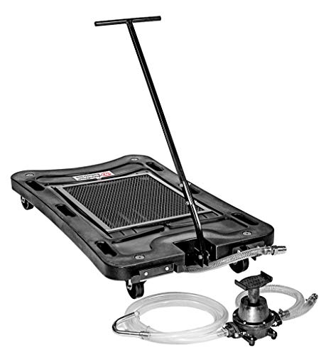JohnDow Industries JDI-17FPLP 17 Gallon Low Profile Oil Drain with Foot Pump, 2 Pack