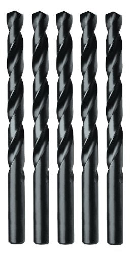 Irwin 67517 17/64-Inch Black Oxide 135-Degree Jobber Length, 5-Pack