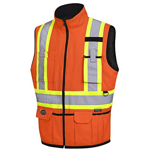 Pioneer V1022450 Hi-Viz Reversible Insulated Safety Vest