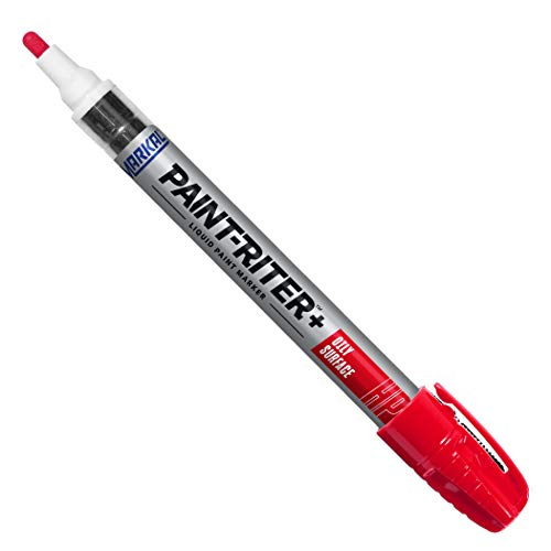 Markal Pro-Line HP High Performance Liquid Paint Marker with 1/8" Bullet Tip, Red