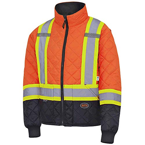 Pioneer V1170150 High Visibility Quilted Freezer Jacket