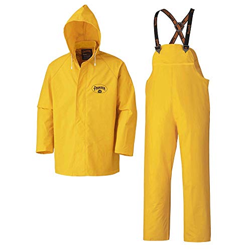 Pioneer V3510160 Heavy-Duty Flame Resistant Jacket and Pants Combo Rainsuit