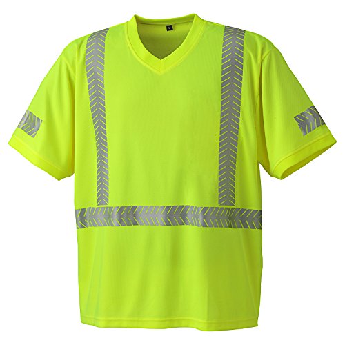 Pioneer Ultra-Breathable UPF 50+ UV Protection Hi Vis T-Shirt, Zebra Reflective Stripe