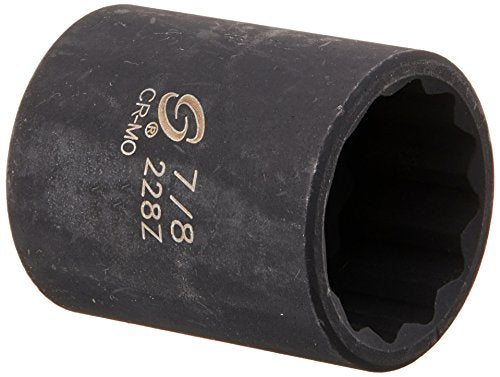 Sunex 228z 1/2" Drive 7/8" 12-Point Impact Socket