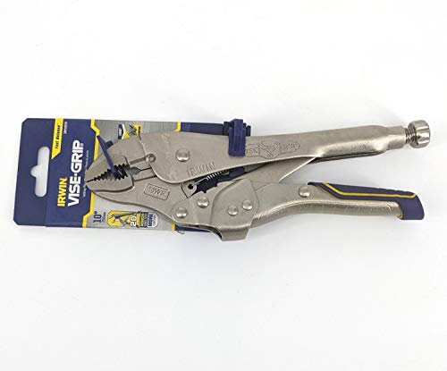 IRWIN VISE-GRIP Locking Pliers, Fast Release, Curved Jaw with Wire Cutter, 10-Inch (IRHT82578)