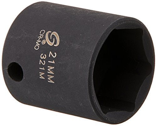 Sunex 321m 3/8-Inch Drive 21-Mm Impact Socket