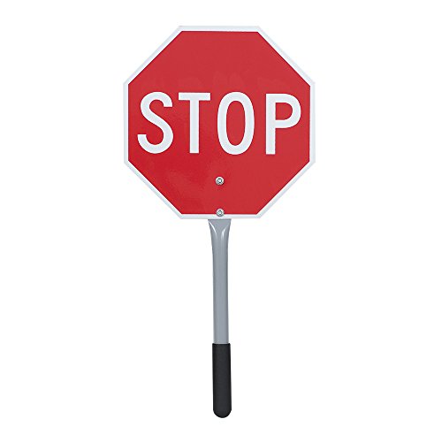 Pioneer Stop/Slow Traffic Paddle Sign, Lightweight, 12”, 16”, and 18” Options