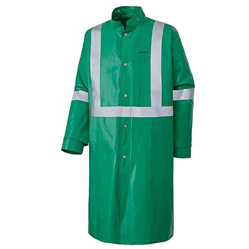 Pioneer V2241740 Chemical Resistant FR Reflective Safety Coat, Waterproof