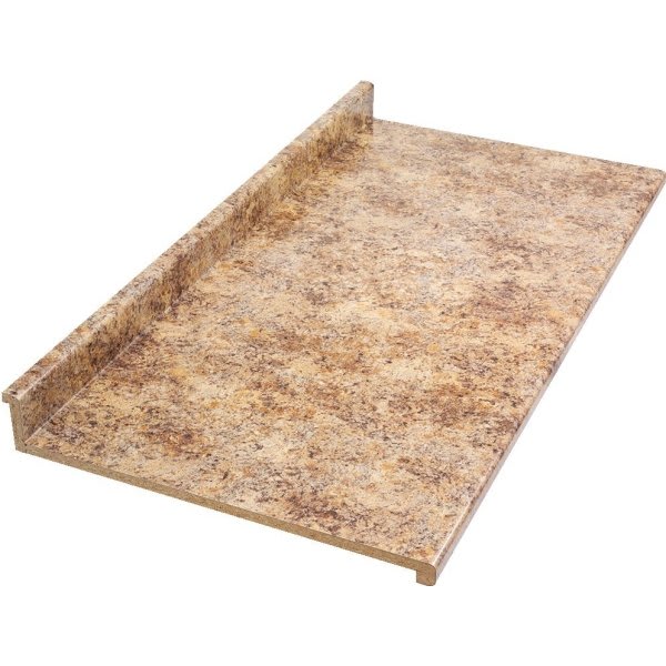 VT Industries 25"D X 8'L Butterum Matte Kitchen Laminate Countertop