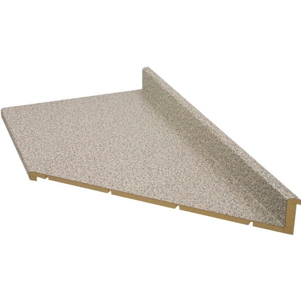 VT Industries 25"D X 8'L Granite Matte Kitchen Laminate Countertop Right Miter