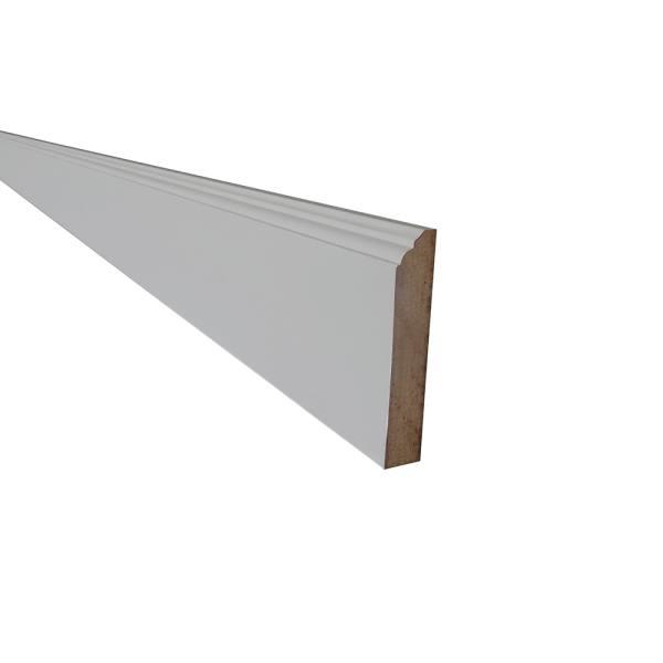 Newport 96 In. W X 0.75 In. D X 4 In. H In Solid Wood Kitchencabinet Furniture Base Molding In Pearl Gray