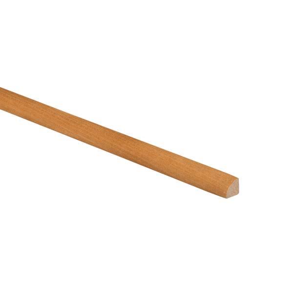 Newport 96 In. W X 0.75 In. D X 0.75 In. H Solid Wood Kitchen Cabinet Quarter Round Molding In Cinnamon