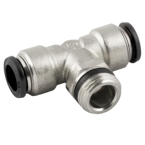 AIGNEP 50210N-10-1/2, 10 mm Push-To-Connect Fitting Tube x 1/2 in. Branch Tee Swivel - Pack of 10