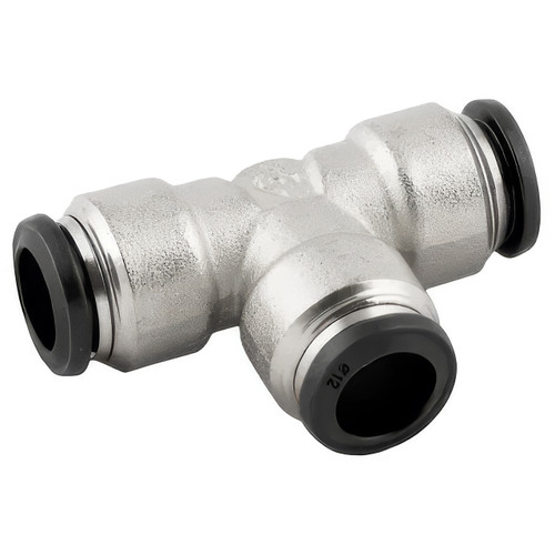 AIGNEP 50230N-6, 6 mm Push-To-Connect Tube x Union Tee - Pack of 10