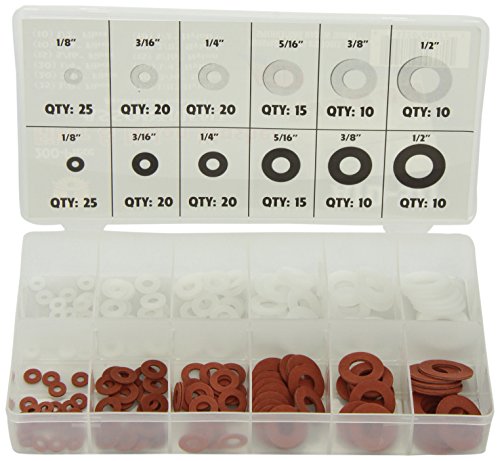 Advanced Tool Design Model ATD-371 Fiber and Nylon Washer Assortment, 200-Piece