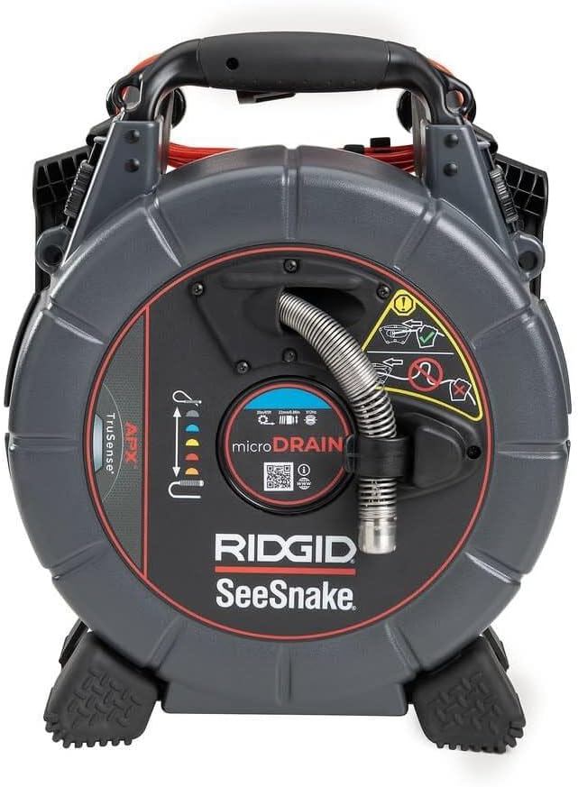 RIDGID 70023 SeeSnake microDRAIN APX with TruSense Technology, HDR Image Sensor, High-Efficiency LEDs, TiltSense Inclinometer