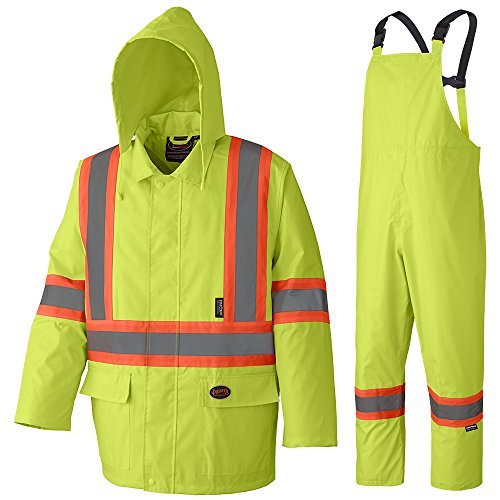 Pioneer V1080260 Heavy-Duty High Visibility Jacket and Pants Combo